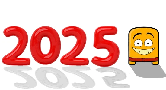 Gif anime nouvel an arrive